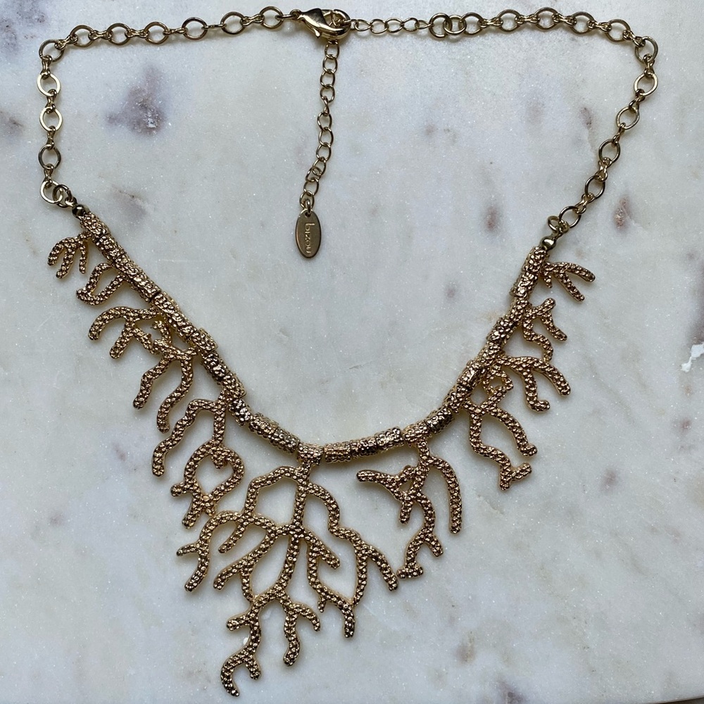Bizou Gold Coral-Inspired Necklace
